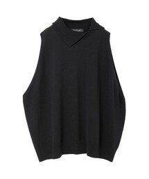 mizuiroind | mizuiro ind アシンメトリーカラーワイドベスト(ベスト)
