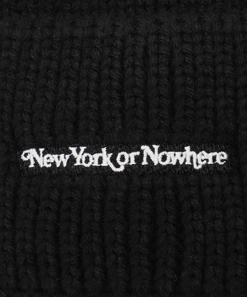 AP STUDIO（エーピーストゥディオ）の「【NEWYORK OR NOWHERE】beanie（ニットキャップ/ビーニー・レディース・ブラック・FREE）」の6枚目の写真