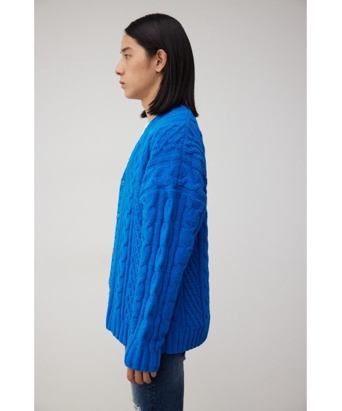 シェニールケーブルニットカーディガン（カーディガン/ボレロ）｜AZUL