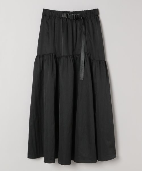 JEANASIS（ジーナシス）の「ウエストベルトギャザースカート/973050（スカート・レディース・ブラック/ブルー系その他/オフホワイト・FREE）」の4枚目の写真