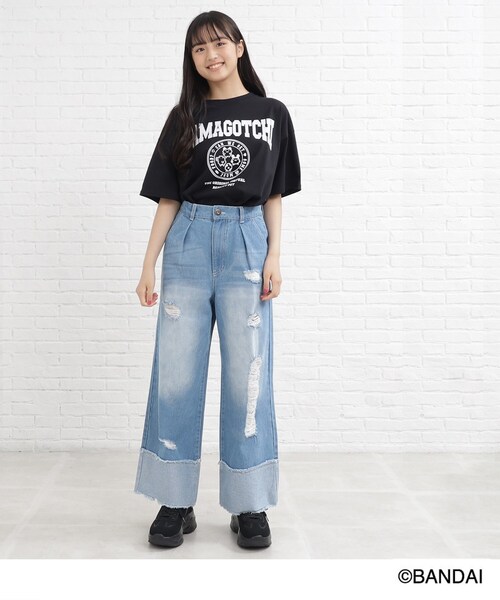セール】【たまごっち×ピンクラテ】カレッジT（Tシャツ