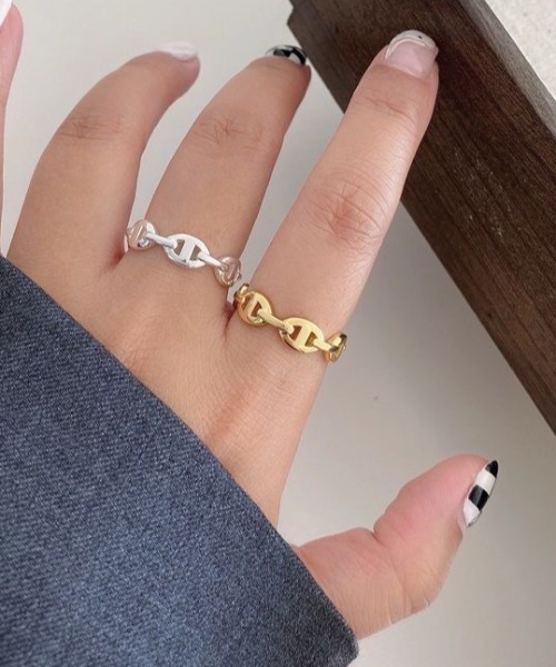 Coo+i(クーイ)の「アンカーオープンリング(リング・レディース・ゴールド/シルバー・FREE)」の5枚目の写真