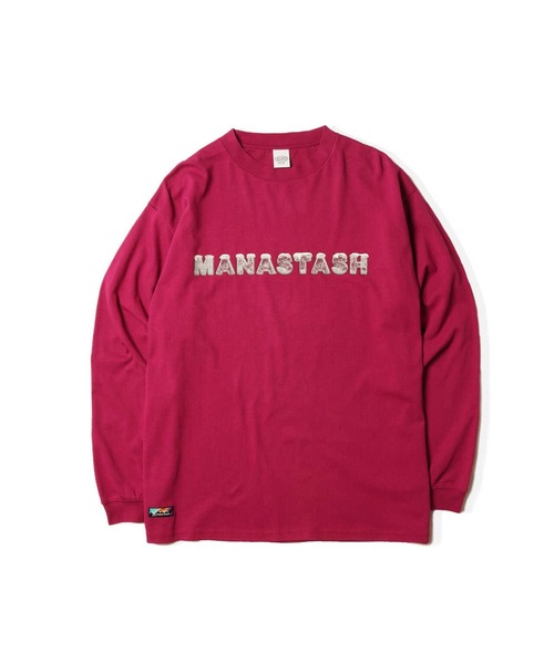 MANASTASH（マナスタッシュ）の「MANASTASH/マナスタッシュ/CHILLIMESH L/S TEE ICE LOGO（Tシャツ/カットソー・メンズ・ネイビー/ホワイト/ピンク・M/XL/2XL/L）」の12枚目の写真