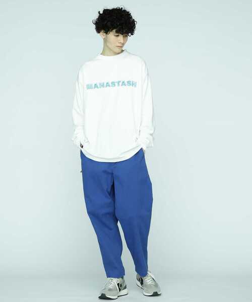 MANASTASH（マナスタッシュ）の「MANASTASH/マナスタッシュ/CHILLIMESH L/S TEE ICE LOGO（Tシャツ/カットソー・メンズ・ネイビー/ホワイト/ピンク・M/XL/2XL/L）」の4枚目の写真