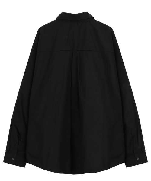 Figments(フィグメンツ)の「ブローチチェーンLSシャツ(シャツ/ブラウス・レディース・ブラック/ホワイト・MEDIUM/SMALL)」の7枚目の写真