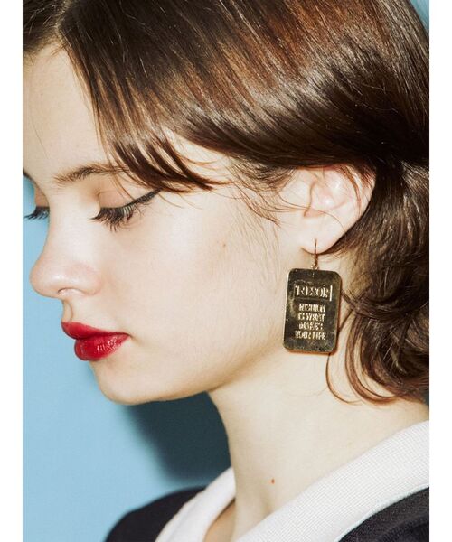 jouetie（ジュエティ）の「プレートピアス（ピアス（両耳用）・レディース・シルバー/ゴールド・FREE）」の2枚目の写真