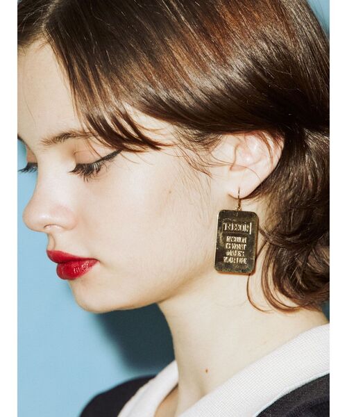 jouetie（ジュエティ）の「プレートピアス（ピアス（両耳用）・レディース・シルバー/ゴールド・FREE）」の3枚目の写真