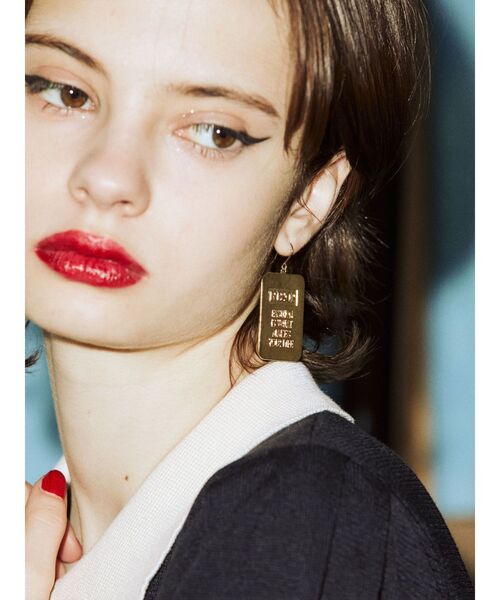 jouetie（ジュエティ）の「プレートピアス（ピアス（両耳用）・レディース・シルバー/ゴールド・FREE）」の5枚目の写真