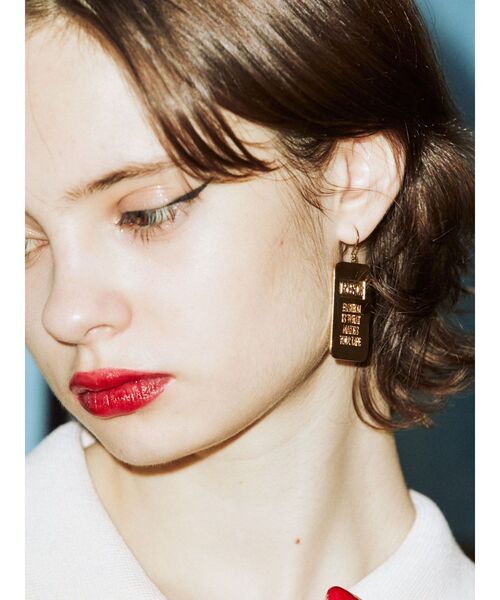 jouetie（ジュエティ）の「プレートピアス（ピアス（両耳用）・レディース・シルバー/ゴールド・FREE）」の7枚目の写真