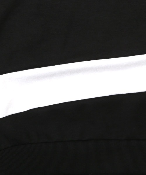 LUXSTYLE(ラグスタイル)の「モノトーン切り替えポンチトレーナー(スウェット・メンズ・D/B/C/A・L/M)」の21枚目の写真