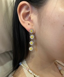【Yu】【it】【yufect】4 Hpy フラワー ピアス