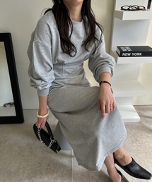 ULEULA | スウェットロングワンピース(ワンピース)