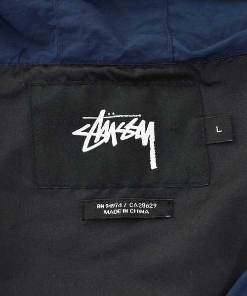 STUSSY（ステューシー）の「【ヴィンテージ古着】STUSSY×Patta / ストゥーシー×パタ フルジップジャケット マウンテンパーカー（ナイロンジャケット・メンズ・ネイビー・LARGE）」の6枚目の写真