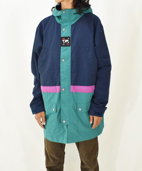 STUSSY（ステューシー）の「【ヴィンテージ古着】STUSSY×Patta / ストゥーシー×パタ フルジップジャケット マウンテンパーカー（ナイロンジャケット・メンズ・ネイビー・LARGE）」の3枚目の写真