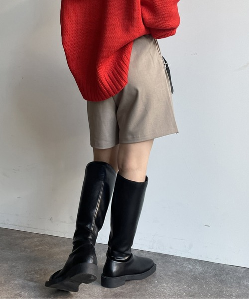 Thevon（ゼボン）の「タックハーフパンツ（その他パンツ・レディース・ベージュ/ブラック/カーキ・FREE）」の9枚目の写真