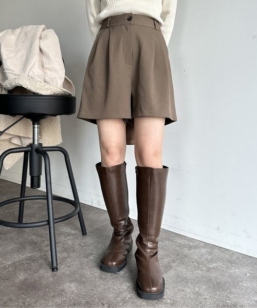 Thevon（ゼボン）の「タックハーフパンツ（その他パンツ・レディース・ベージュ/ブラック/カーキ・FREE）」の19枚目の写真