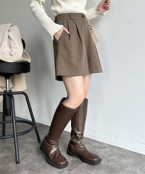 Thevon（ゼボン）の「タックハーフパンツ（その他パンツ・レディース・ベージュ/ブラック/カーキ・FREE）」の17枚目の写真