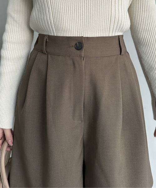 Thevon（ゼボン）の「タックハーフパンツ（その他パンツ・レディース・ベージュ/ブラック/カーキ・FREE）」の15枚目の写真
