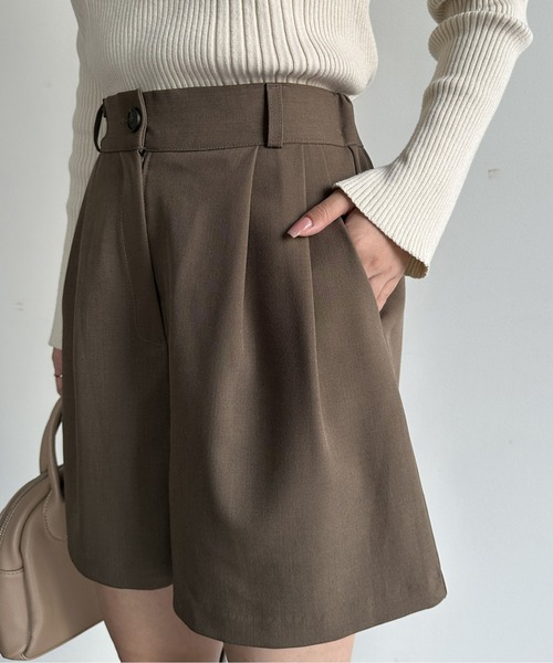 Thevon（ゼボン）の「タックハーフパンツ（その他パンツ・レディース・ベージュ/ブラック/カーキ・FREE）」の14枚目の写真