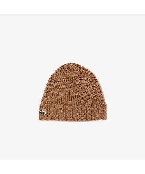 LACOSTE(ラコステ)の「ワンポイントワニロゴニットキャップ(ニットキャップ/ビーニー・レディース・ライトブルー/ブラウン/レッド/マジェンタ/ロイヤルブルー・FREE)」の2枚目の写真