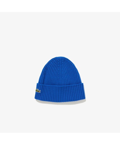 LACOSTE(ラコステ)の「ワンポイントワニロゴニットキャップ(ニットキャップ/ビーニー・レディース・ライトブルー/ブラウン/レッド/マジェンタ/ロイヤルブルー・FREE)」の3枚目の写真