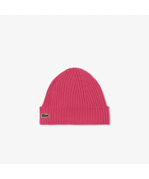 LACOSTE(ラコステ)の「ワンポイントワニロゴニットキャップ(ニットキャップ/ビーニー・レディース・ライトブルー/ブラウン/レッド/マジェンタ/ロイヤルブルー・FREE)」の5枚目の写真