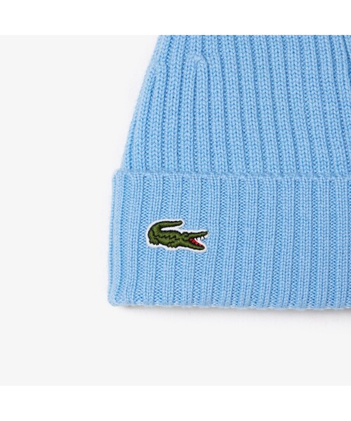 LACOSTE(ラコステ)の「ワンポイントワニロゴニットキャップ(ニットキャップ/ビーニー・レディース・ライトブルー/ブラウン/レッド/マジェンタ/ロイヤルブルー・FREE)」の7枚目の写真