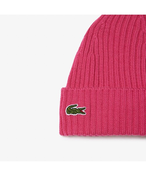 LACOSTE(ラコステ)の「ワンポイントワニロゴニットキャップ(ニットキャップ/ビーニー・レディース・ライトブルー/ブラウン/レッド/マジェンタ/ロイヤルブルー・FREE)」の9枚目の写真