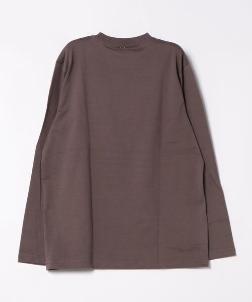 Q(キュー)の「ロゴプリントロンT(Tシャツ/カットソー・レディース・ホワイト/チャコールグレー・MEDIUM)」の13枚目の写真