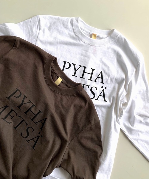 Q(キュー)の「ロゴプリントロンT(Tシャツ/カットソー・レディース・ホワイト/チャコールグレー・MEDIUM)」の4枚目の写真