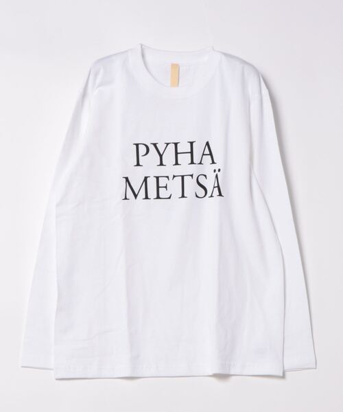 Q(キュー)の「ロゴプリントロンT(Tシャツ/カットソー・レディース・ホワイト/チャコールグレー・MEDIUM)」の14枚目の写真