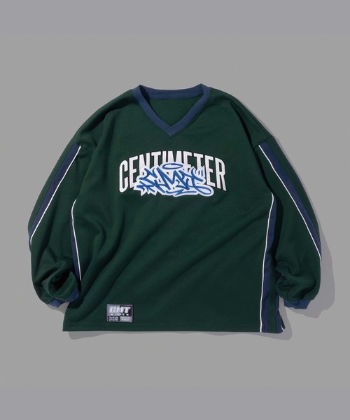 centimeter（センチメーター）の「etch jersey long tee（Tシャツ/カットソー・メンズ・ホワイト/グリーン/ブラック・X-LARGE/LARGE/MEDIUM）」の3枚目の写真