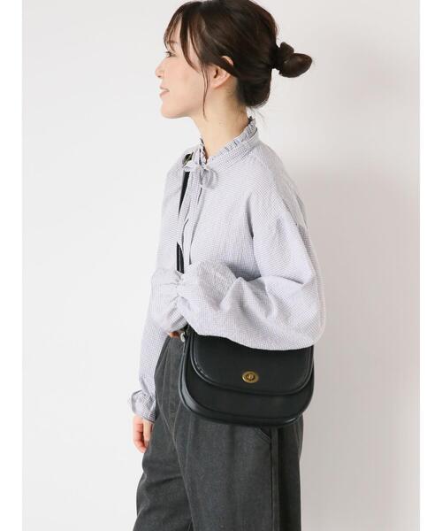 ehka sopo（エヘカソポ）の「柄アソートリボン襟ブラウス（シャツ/ブラウス・レディース・キナリ/グレー/ブラック/オフホワイト・F）」の14枚目の写真