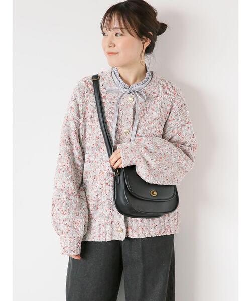 ehka sopo（エヘカソポ）の「柄アソートリボン襟ブラウス（シャツ/ブラウス・レディース・キナリ/グレー/ブラック/オフホワイト・F）」の22枚目の写真