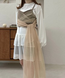 【apres jour clair】チュールデザインビスチェ【ZOZOTOWN限定アイテム】