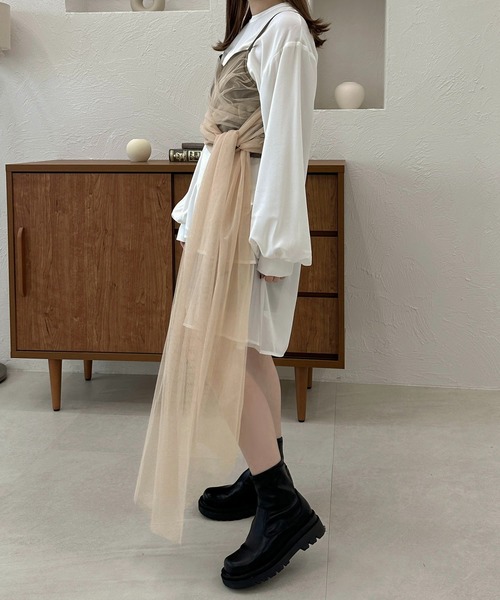 apres jour clair(アプレジュールクレア)の「【apres jour clair】チュールデザインビスチェ【ZOZOTOWN限定アイテム】(ベスト・レディース・ベージュ系その他/ブラウン系その他/ブラック系その他・フリー/X-LARGE)」の9枚目の写真