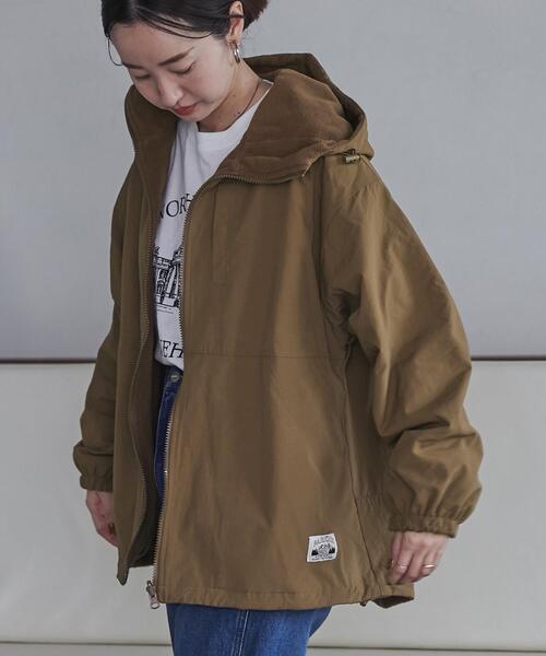 coen（コーエン）の「＜Parknik＞リバーシブルフーディー（WEB限定カラー）（ナイロンジャケット・レディース・ブラック/モカ/ナチュラル/ダークグリーン・FREE）」の7枚目の写真