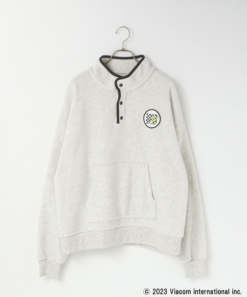 LOWRYS FARM（ローリーズファーム）の「ＭＴＶフリースプルオーバー　987370（スウェット・レディース・パープル/アイボリー/ブラック・FREE）」の2枚目の写真