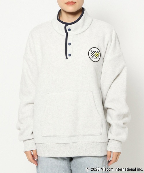 LOWRYS FARM（ローリーズファーム）の「ＭＴＶフリースプルオーバー　987370（スウェット・レディース・パープル/アイボリー/ブラック・FREE）」の8枚目の写真