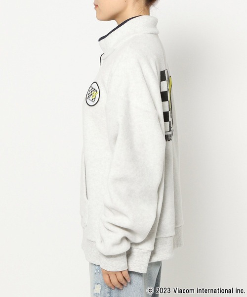 LOWRYS FARM（ローリーズファーム）の「ＭＴＶフリースプルオーバー　987370（スウェット・レディース・パープル/アイボリー/ブラック・FREE）」の9枚目の写真