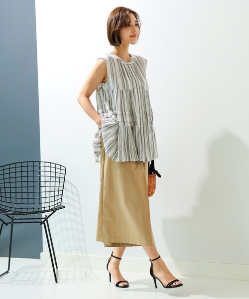 B:MING by BEAMS(ビーミングバイビームス)の「B:MING by BEAMS / ベイカー タック ワイド パンツ(その他パンツ・レディース・ブラック系その他4/ブラウン系その他/ブルー系その他2・MEDIUM/SMALL)」の7枚目の写真