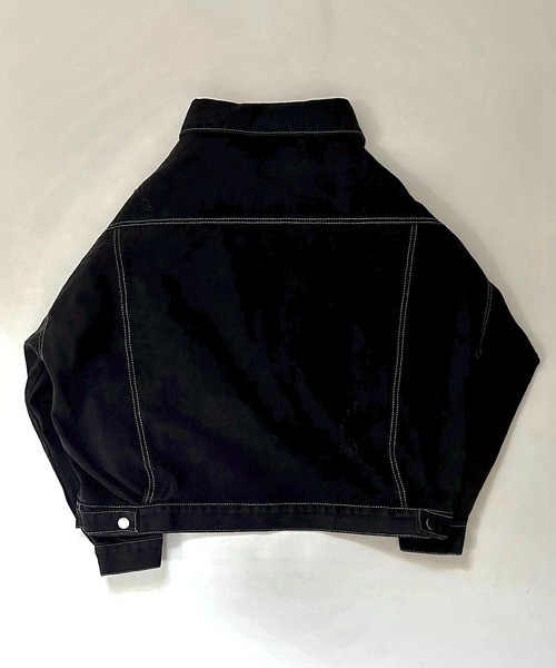 Cham.（チャム）の「オーバーサイズダメージデニムジャケット（デニムジャケット・レディース・ブルー/ブラック・F）」の17枚目の写真