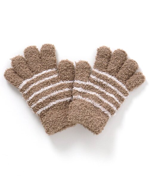 Ampersand（アンパサンド）の「マシュマロニット温感手袋（手袋・キッズ・ピンク/ベージュ/ネイビー/ブルー・95/120/140）」の5枚目の写真