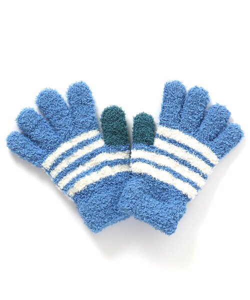 Ampersand（アンパサンド）の「マシュマロニット温感手袋（手袋・キッズ・ピンク/ベージュ/ネイビー/ブルー・95/120/140）」の13枚目の写真