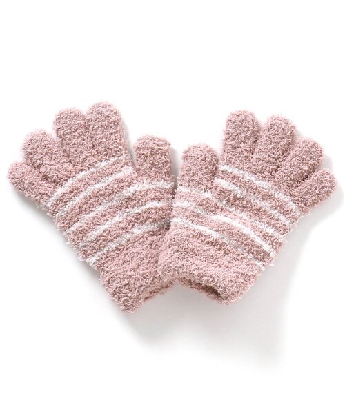 Ampersand（アンパサンド）の「マシュマロニット温感手袋（手袋・キッズ・ピンク/ベージュ/ネイビー/ブルー・95/120/140）」の11枚目の写真