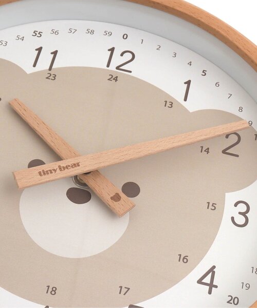 apres les cours（アプレレクール）の「tiny bear WALLCLOCK（掛け時計・キッズ・ベージュ・FREE）」の6枚目の写真