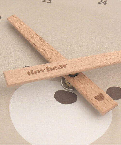 apres les cours（アプレレクール）の「tiny bear WALLCLOCK（掛け時計・キッズ・ベージュ・FREE）」の7枚目の写真