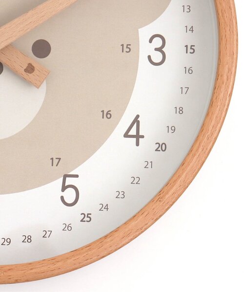 apres les cours（アプレレクール）の「tiny bear WALLCLOCK（掛け時計・キッズ・ベージュ・FREE）」の8枚目の写真