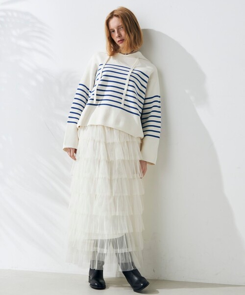 fredy emue（フレディエミュ）の「ミラノリブセーラーニット（ニット/セーター・レディース・ピンク系その他/ホワイト系その他/ブルー系その他・38）」の15枚目の写真