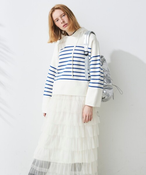 fredy emue（フレディエミュ）の「ミラノリブセーラーニット（ニット/セーター・レディース・ピンク系その他/ホワイト系その他/ブルー系その他・38）」の16枚目の写真